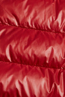 Hooded Padded Gilet - Dark Red