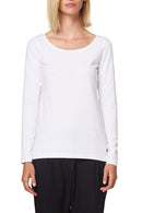 Basic Long Sleeve Top - White