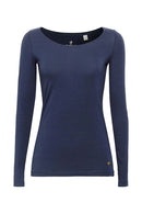 Basic Long Sleeve Top - Navy