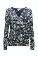 Print T-shirt - Navy