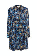 Crepe Dress - Navy