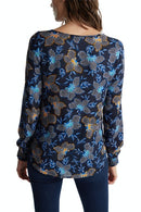 Crepe Blouse - Navy