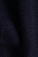 Wool Blend Round Neck Jumper - Navy