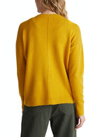 Plain Button Cardigan - Brass Yellow