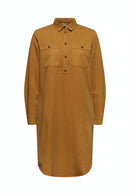 Long Sleeve Pocket Dress - Camel