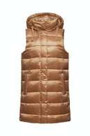 Hooded Gilet - Caramel