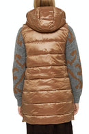 Hooded Gilet - Caramel