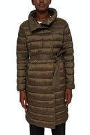 Long Padded Coat - Khaki