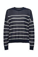 Batwing Round Neck Jumper - Navy