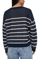 Batwing Round Neck Jumper - Navy