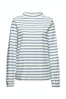 Striped Long Sleeve Top - Bright Blue