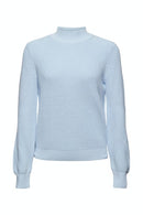 High Neck Jumper - Pastel Blue