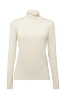 Polo Neck Jumper - Sand