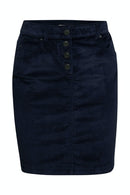 Cord Mini Skirt - Navy