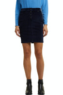 Cord Mini Skirt - Navy