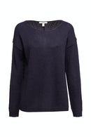 Round neck Sweater - Navy