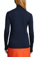 Polo Neck Jumper - Navy