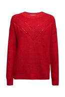 Core Ribbed Sweater - Red