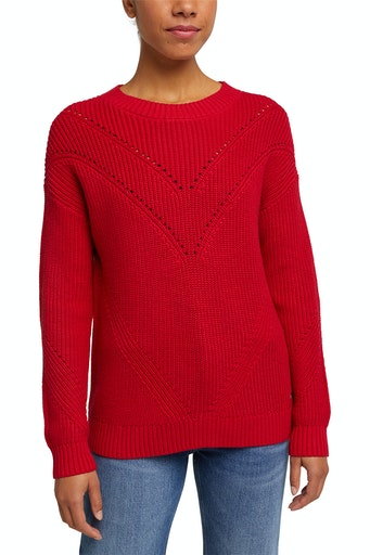 Core Ribbed Sweater - Red