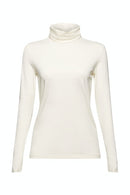 Long Sleeve Roll Neck - Offwhite