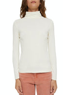 Long Sleeve Roll Neck - Offwhite