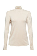 Roll Neck Jumper - Sand
