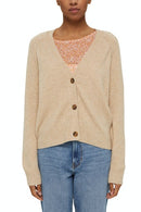 Buttoned Cardigan - Sand