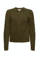 Buttoned Cardigan - Khaki