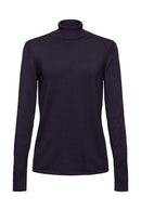 Roll Neck Jumper - Navy