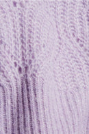 Pointelle Cardigan - Lilac