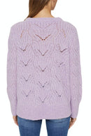 Casual Pointelle Jumper - Lilac