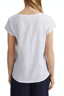 Short Sleeve Stripe T-shirt - White