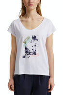 Short Sleeve Stripe T-shirt - White