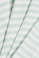 Short Sleeve Stripe T-shirt - Aqua Green