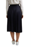 Midi Pleated Skirt - Navy