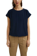 Short Sleeve Blouse - Navy