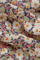 Floral Print Blouse - Navy