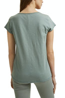 Short Sleeve Stripe T-shirt - Turquoise