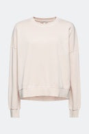 Plain Crew Sweater - Nude