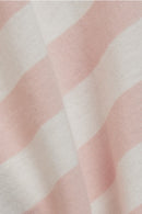 Short Sleeve Stripe T-shirt - Nude