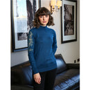 Elise Polo Neck Jumper - Teal