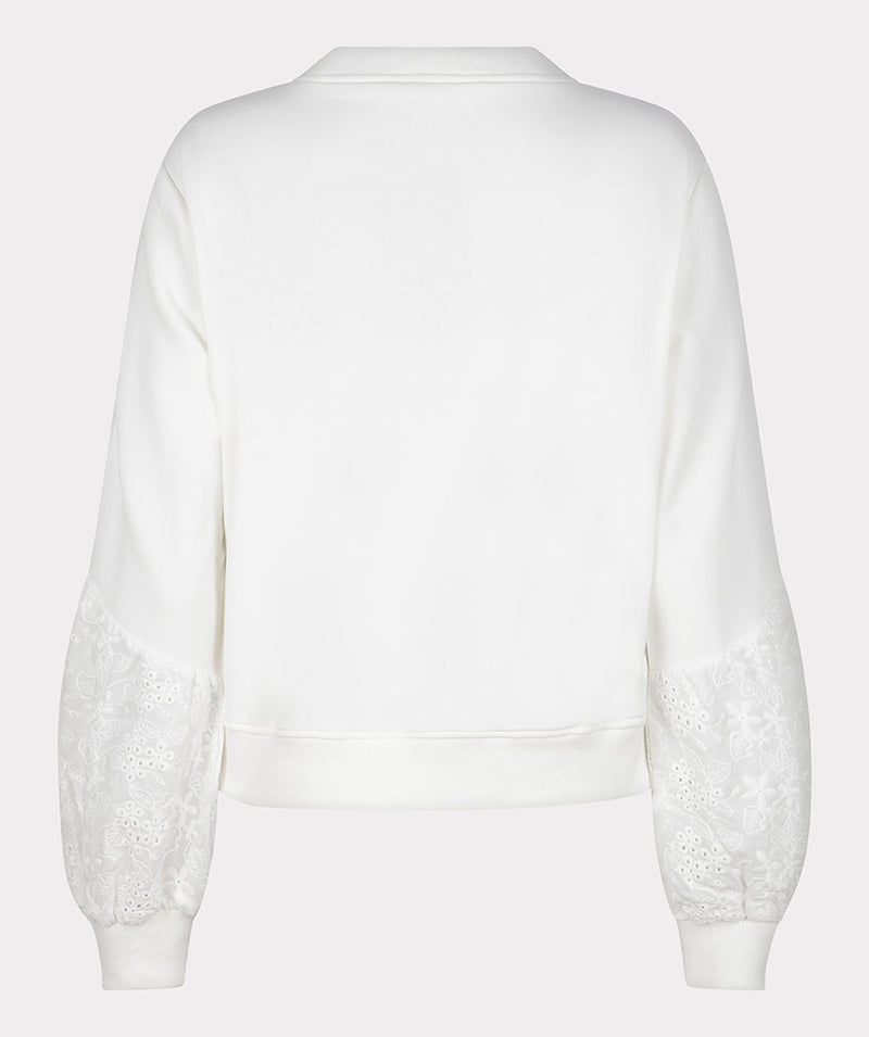 Lace Detail Jumper - Off White