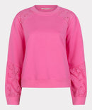 Lace Detail Jumper - Soft Pink