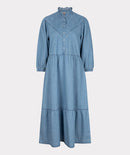 Long Denim Dress - Blue