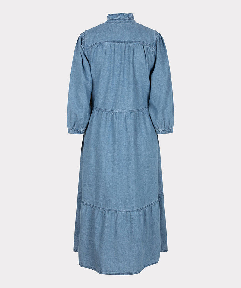 Long Denim Dress - Blue