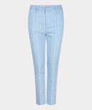 Stretch Block Print Chino - Blue