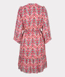 Midi Shimmer Print Dress - Print