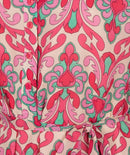 Midi Shimmer Print Dress - Print