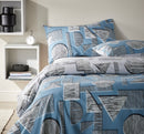 String Geometric Duvet Cover Set