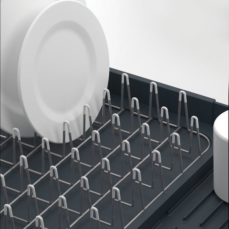 Extendable Dish Rack Grey